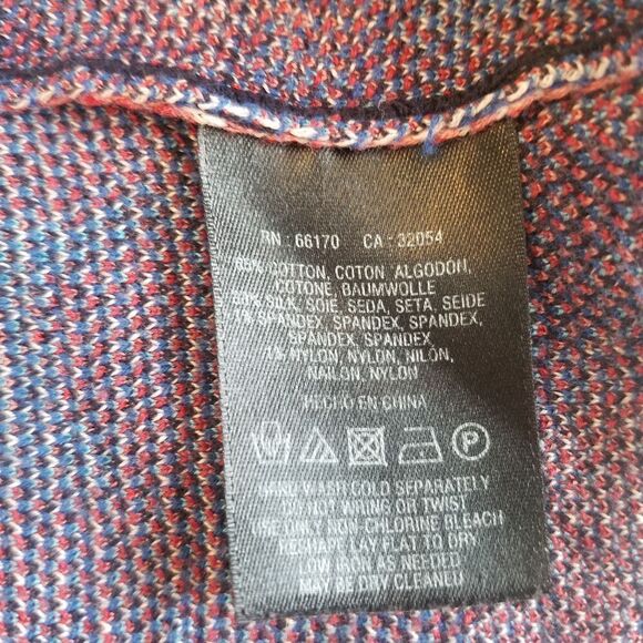 Anthropologie Silk Infused Leifsdottir Faux Wrap Color Block Floral Knit Dress M - Picture 9 of 10